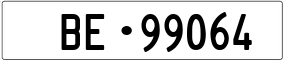 Trailer License Plate